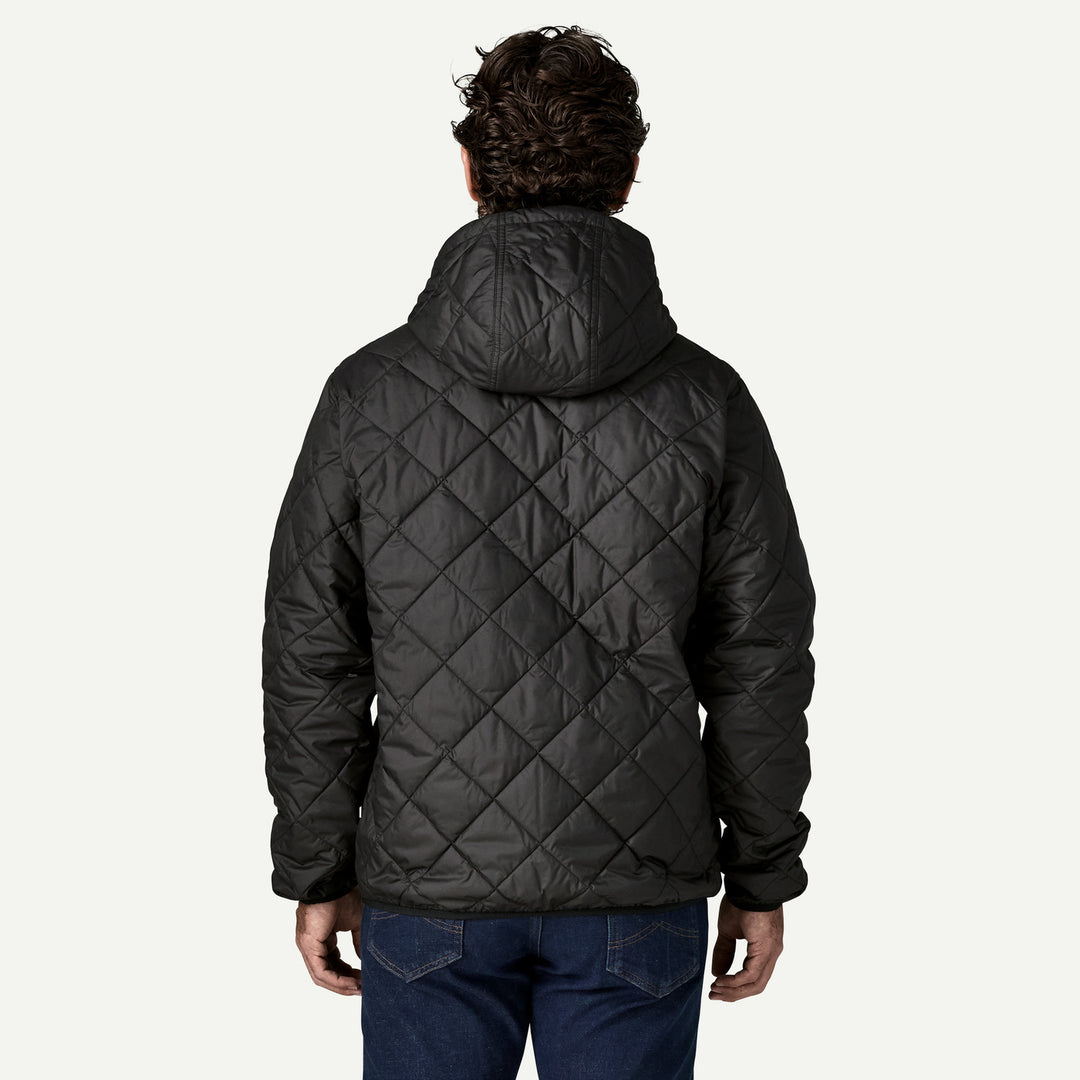 Patagonia Men's Diamond Quilted Bomber Hoody - Black W Black - Sun Diego Boardshop