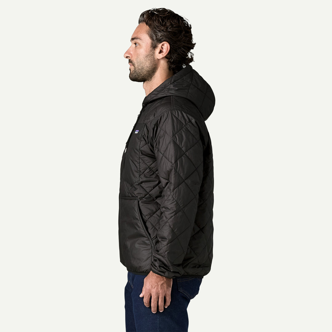 Patagonia Men's Diamond Quilted Bomber Hoody - Black W Black - Sun Diego Boardshop