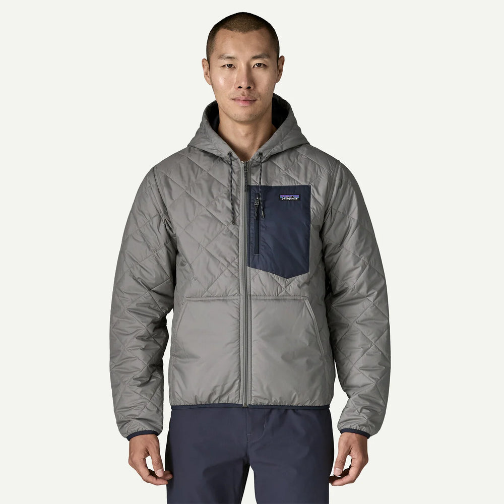 Patagonia Diamond Quilted Bomber Hoody - Forever Grey - Sun Diego Boardshop