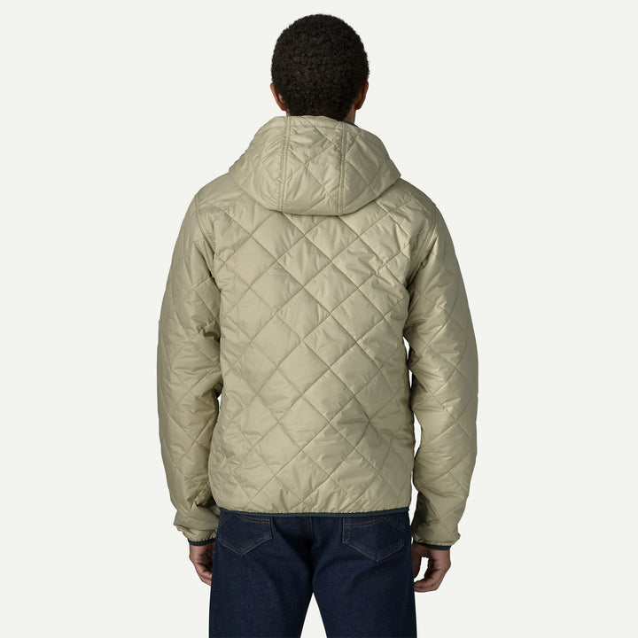 Patagonia Men's Diamond Quilted Bomber Hoody - Weathered Stone W Summit Blue - Sun Diego Boardshop