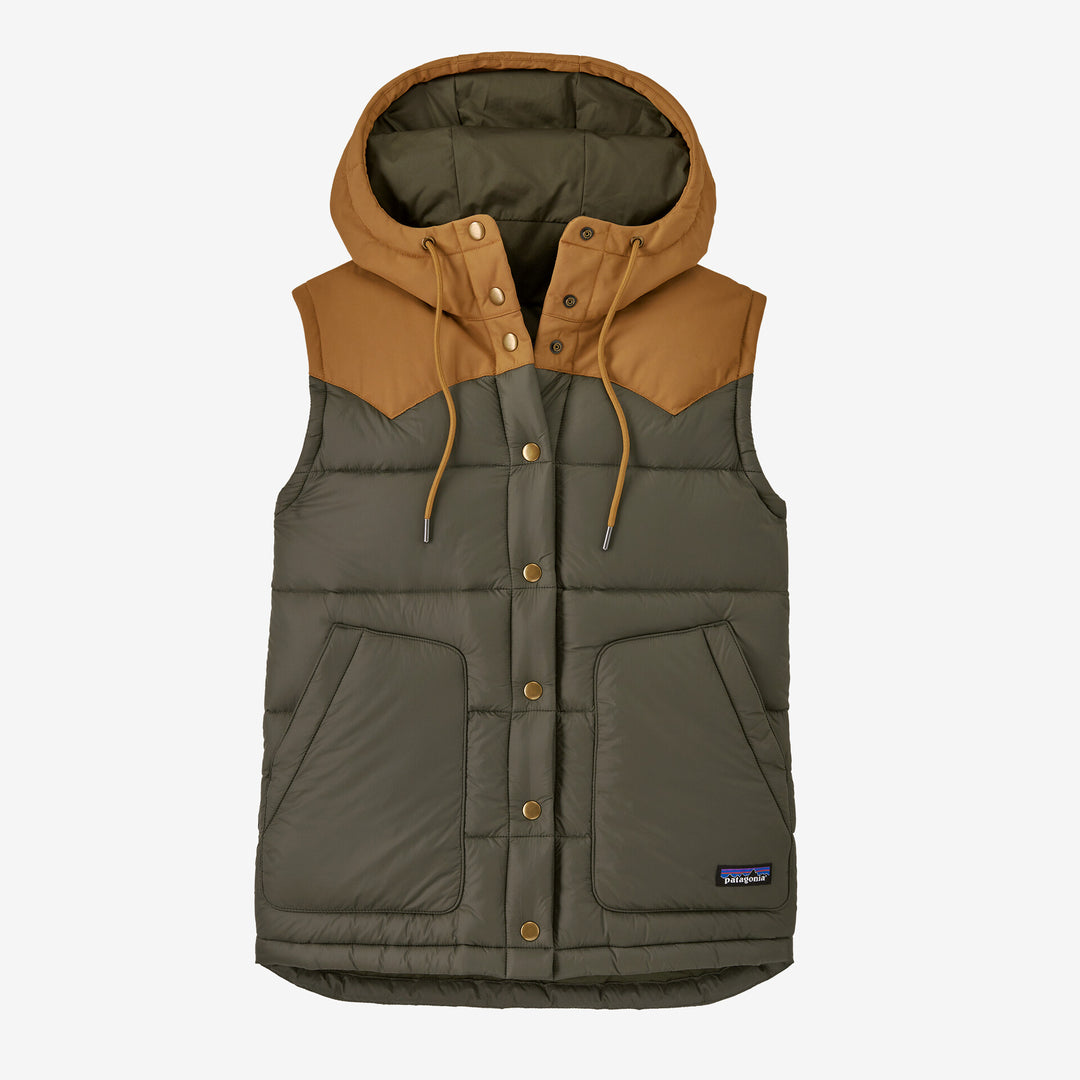 Patagonia Women's Bivy Hooded Vest - PINE NEEDLE GREEN - Sun Diego Boardshop