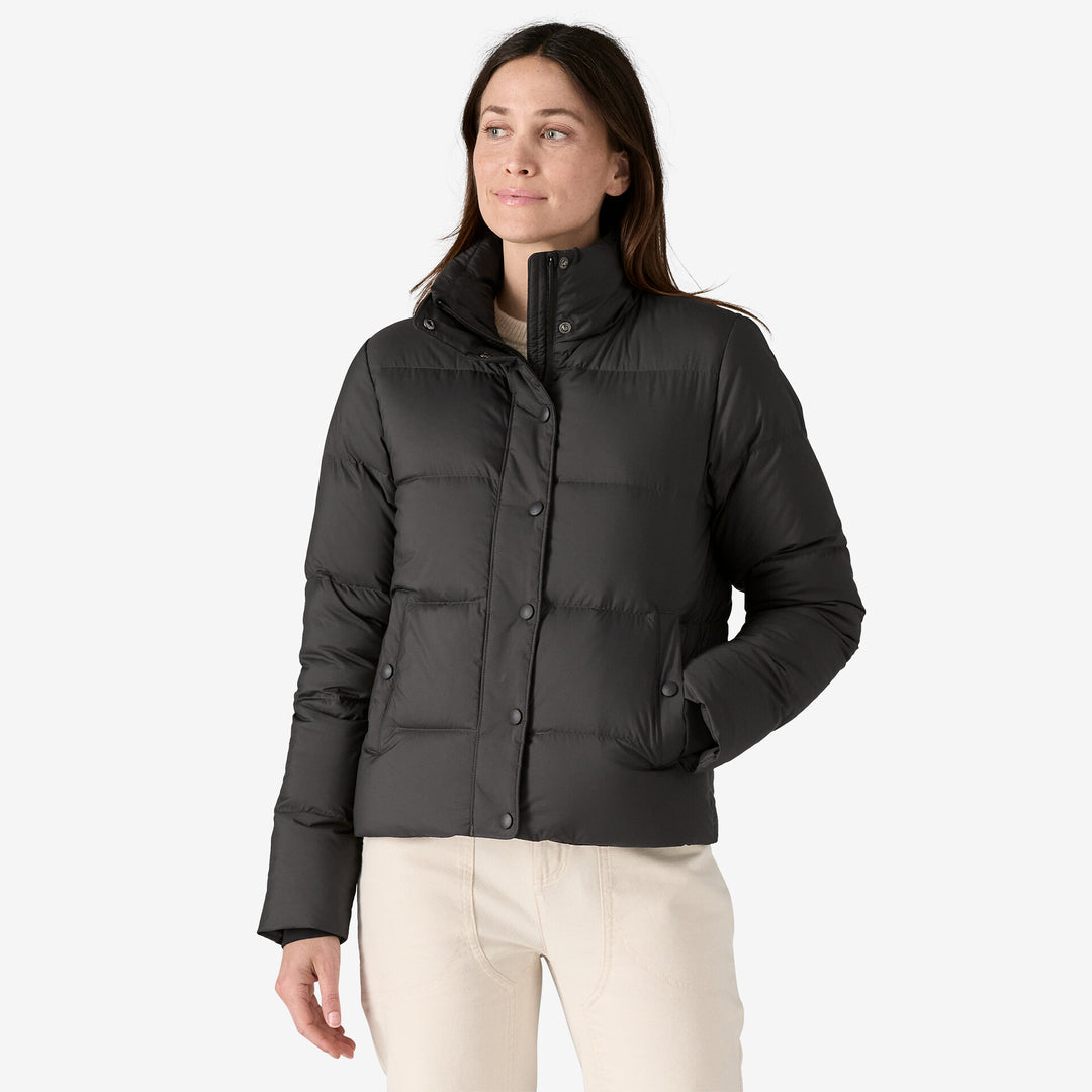 Patagonia Women's Silent Down Jacket - BLACK - Sun Diego Boardshop