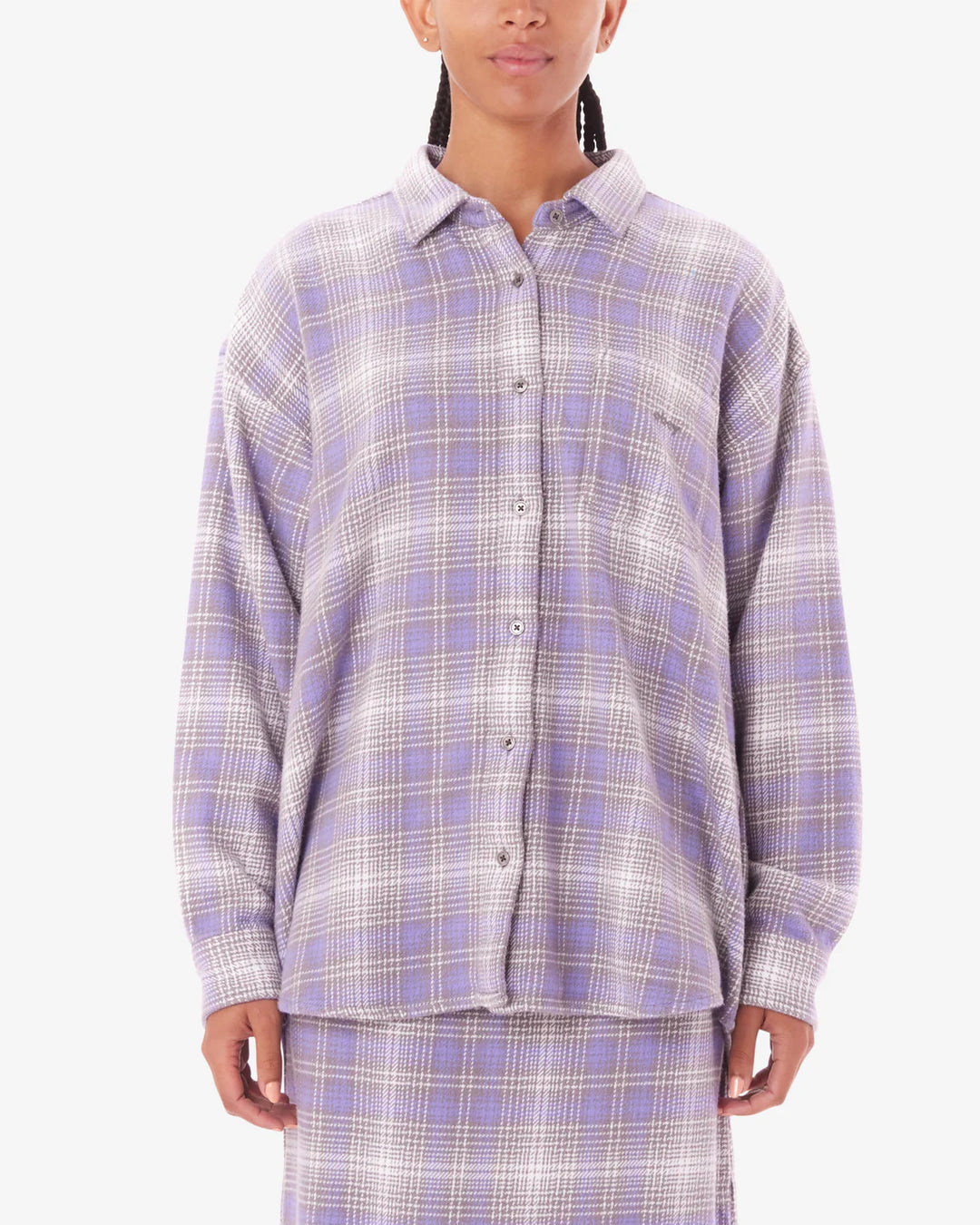 Obey BELMONT PLAID SHIRT - ASTER PURPLE - Sun Diego Boardshop