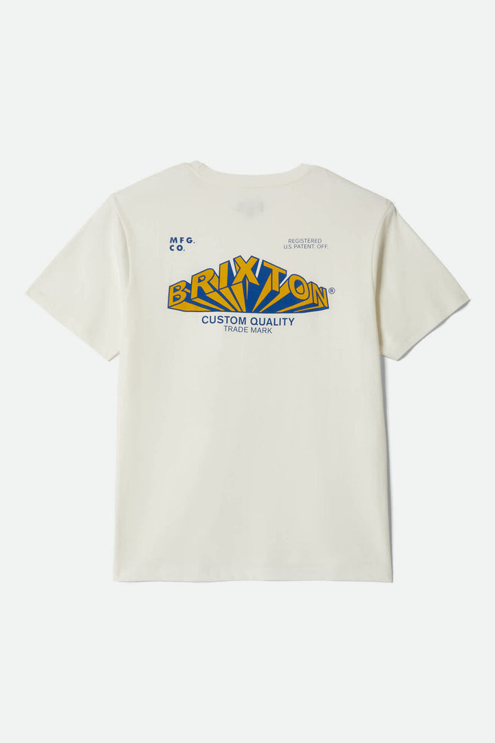 Brixton Forman Standard T-Shirt - Off White Worn Wash