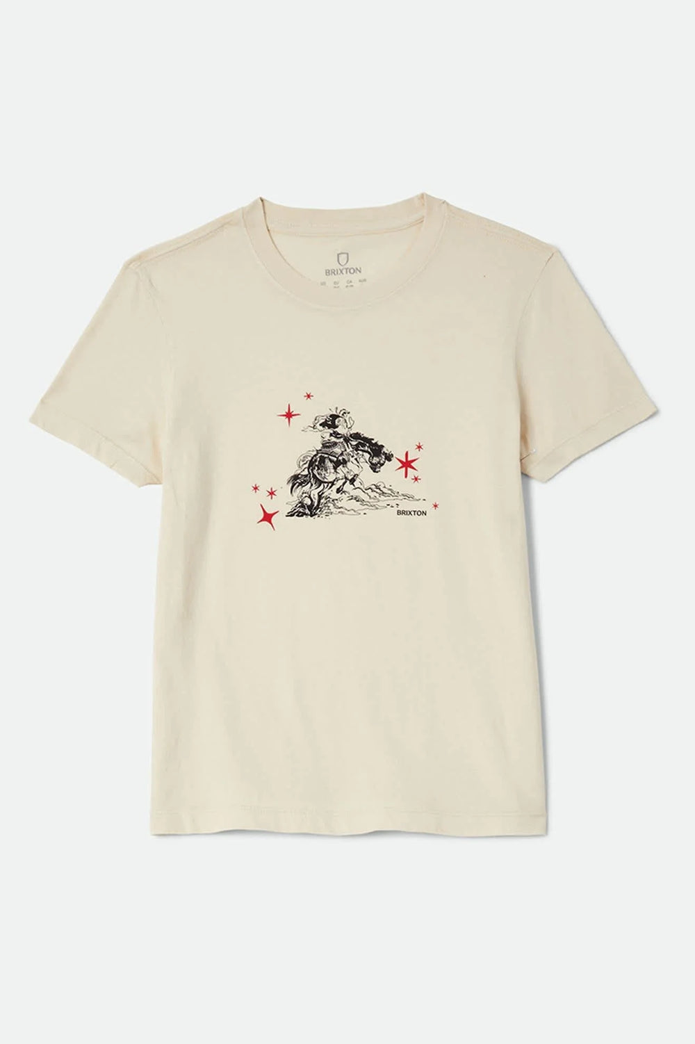 Brixton Women's Mid Century Ranch Slim Crew T-Shirt - Whitecap - Sun Diego Boardshop