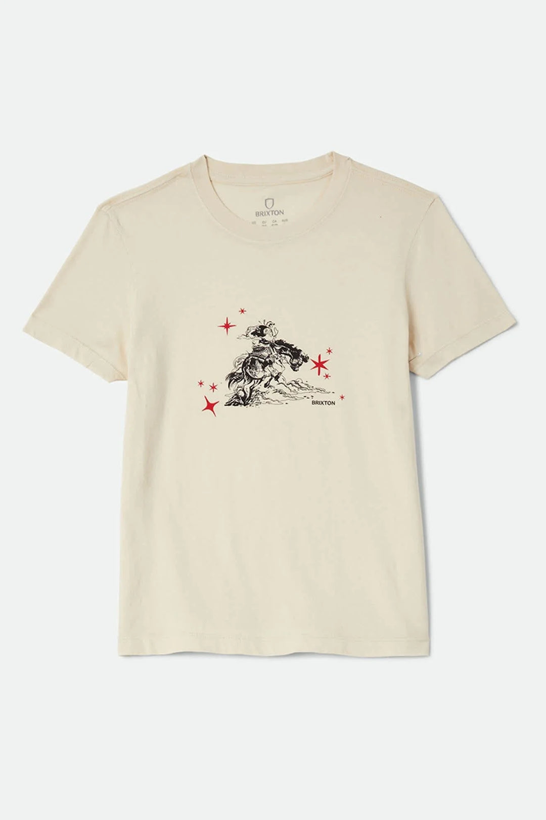Brixton Women's Mid Century Ranch Slim Crew T-Shirt - Whitecap - Sun Diego Boardshop