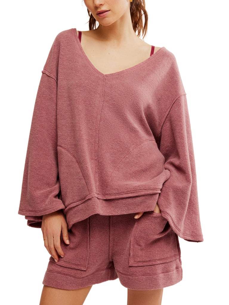 Free People DAY OFF PULLOVER - WILD GINGER - Sun Diego Boardshop