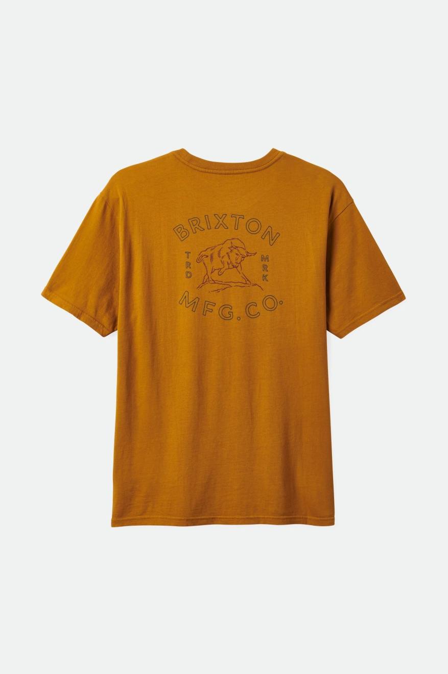 Bryden S/S Relaxed Tee - Golden Brown Classic Wash - Sun Diego Boardshop