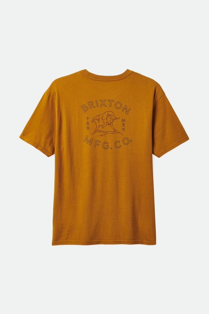 Bryden S/S Relaxed Tee - Golden Brown Classic Wash - Sun Diego Boardshop