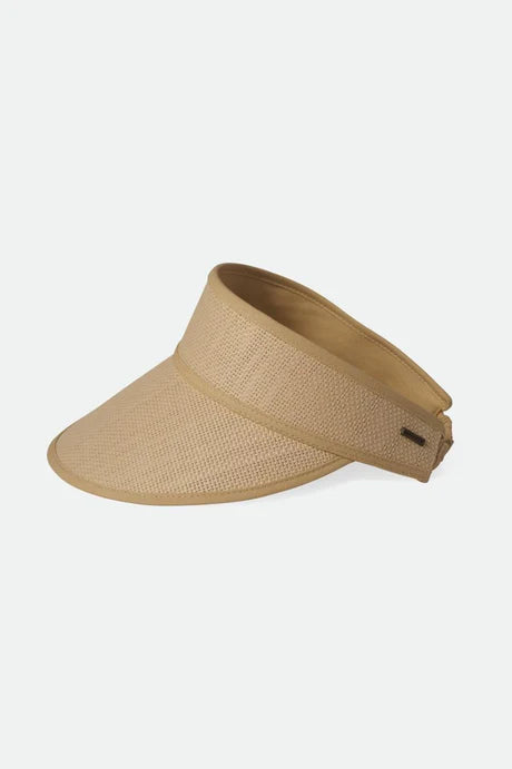 Brixton NEWPORT STRAW VISOR - Natural/Natural - Sun Diego Boardshop