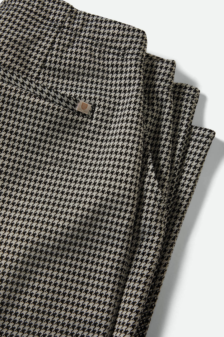 Brixton Houndstooth Leisure Trouser Pant - Winter White/Black - Sun Diego Boardshop