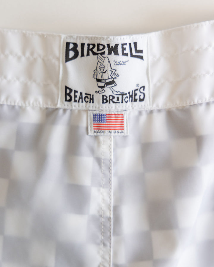 Birdwell 300 Boardshorts - Checkmate White - Sun Diego Boardshop