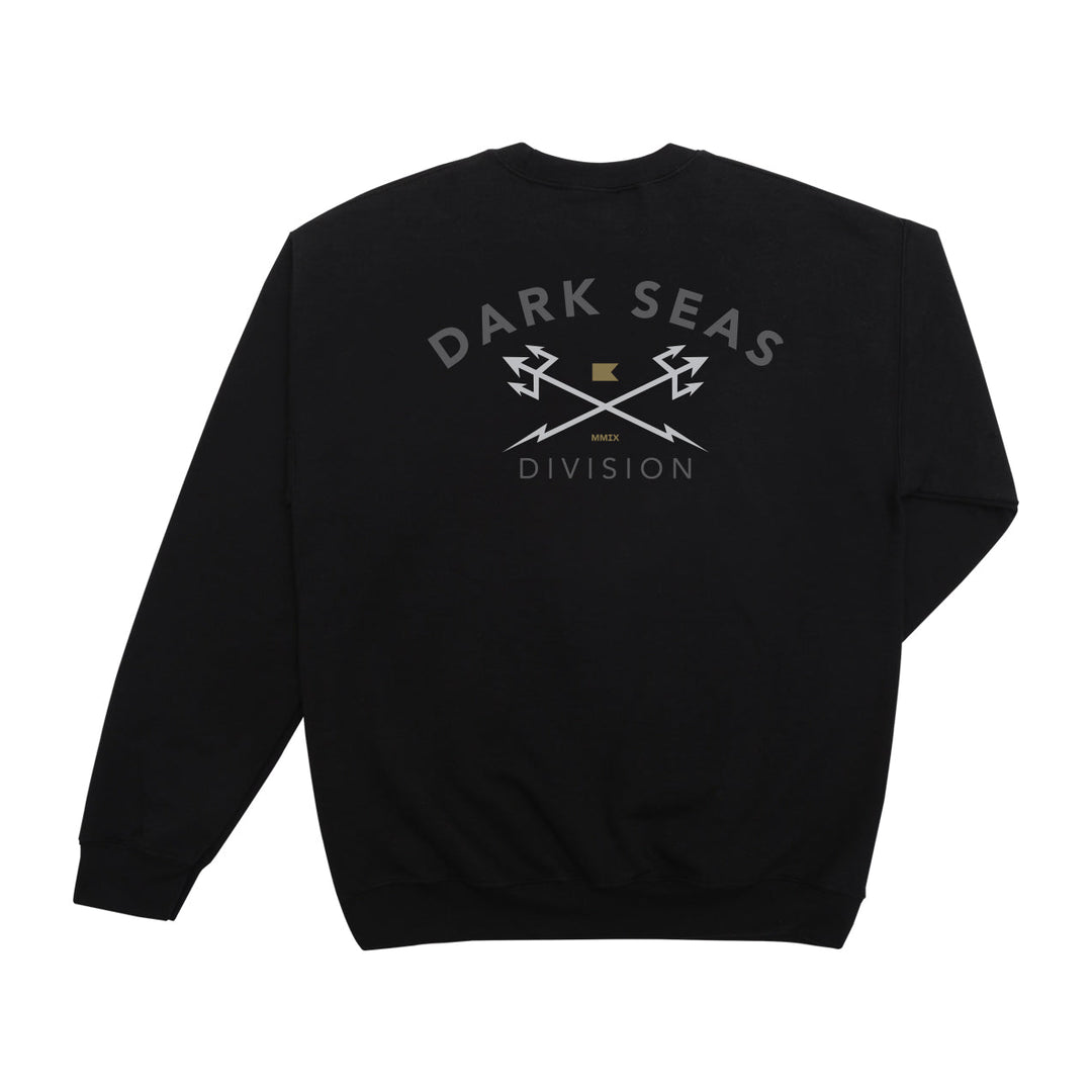 Dark Seas HEADMASTER CREWNECK - BLACK - Sun Diego Boardshop