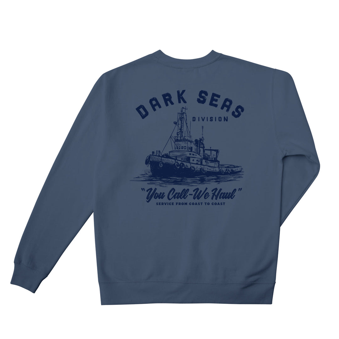 Dark Seas WE HAUL CREWNECK - STORM BLUE - Sun Diego Boardshop