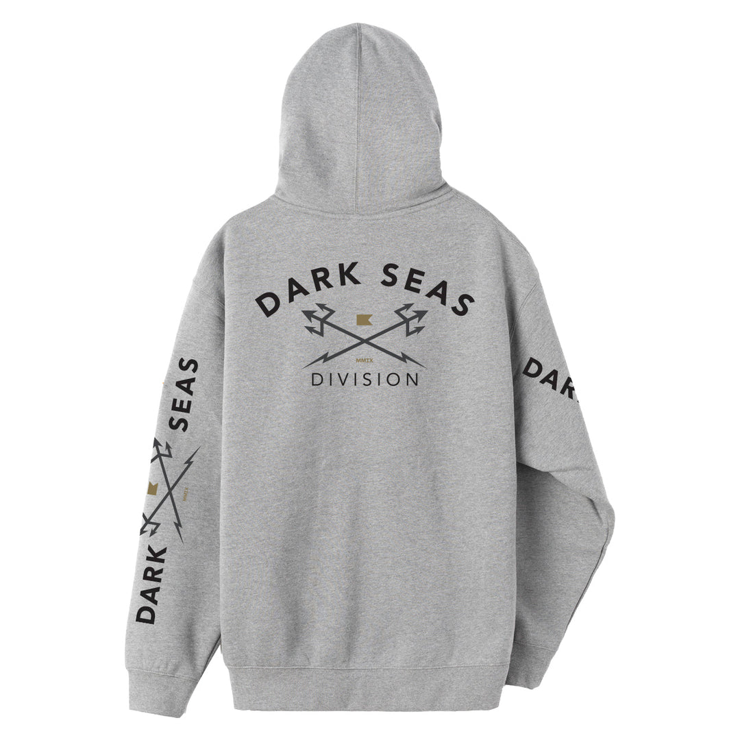 Dark Seas HEADMASTER ZIP HOOD - GUNMETAL HEATHER - Sun Diego Boardshop