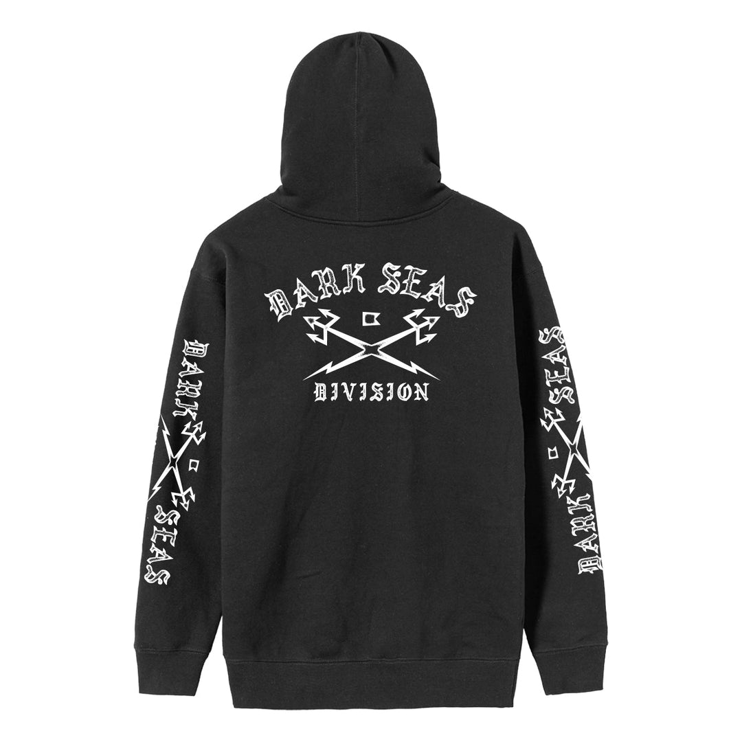 Dark Seas HEADMASTER GRAVEL ZIP HOOD - BLACK - Sun Diego Boardshop