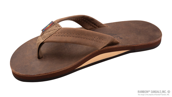 Rainbow Men's Luxury Leather Single Layer Arch - Nogales Wood - Sun Diego Boardshop