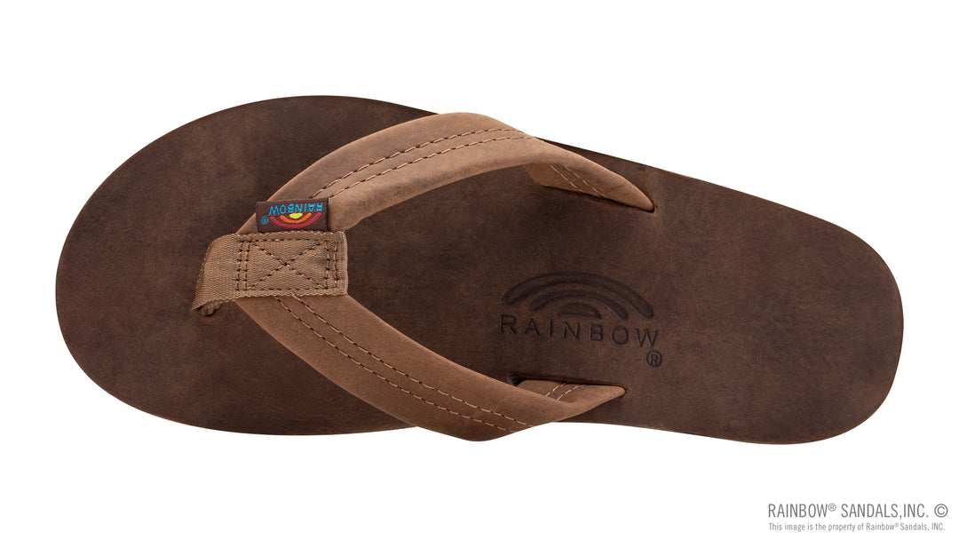 Rainbow Men's Luxury Leather Single Layer Arch - Nogales Wood - Sun Diego Boardshop