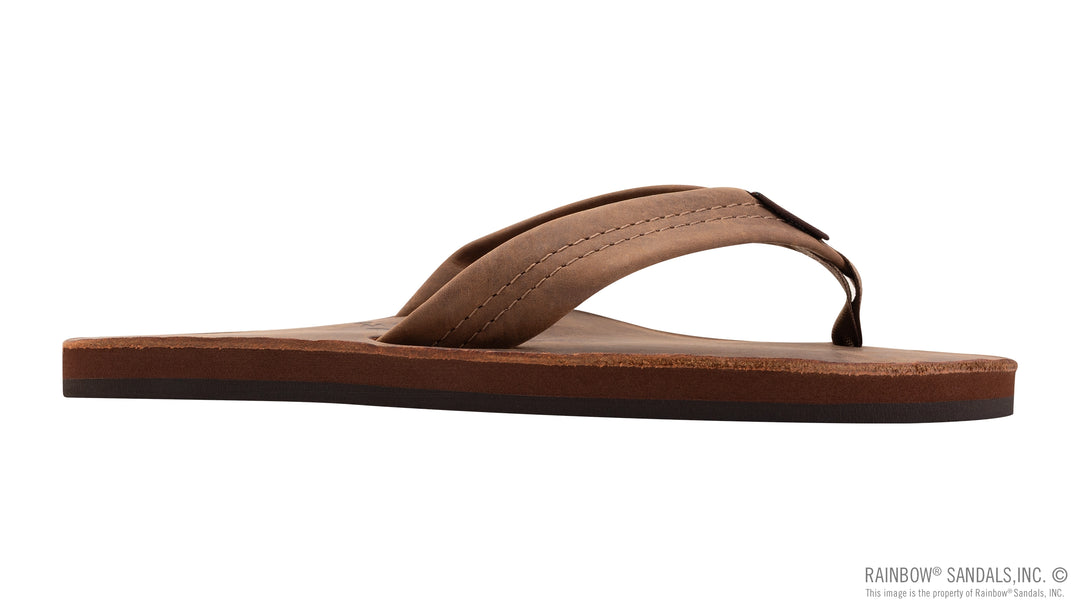 Rainbow Men's Luxury Leather Single Layer Arch - Nogales Wood - Sun Diego Boardshop