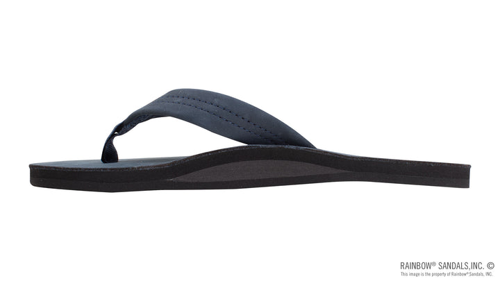 Rainbow Sandals Men's Single Layer Premier Leather with Arch Support 1" Strap - Navy - Sun Diego Boardshop