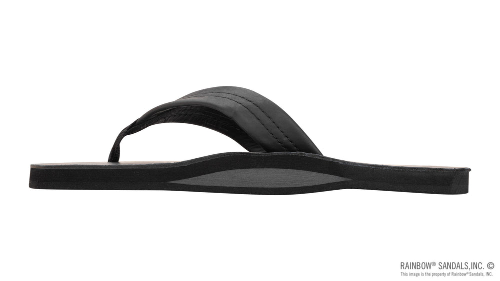 Rainbow Premier Leather Single Layer Sandals - Black - Sun Diego Boardshop