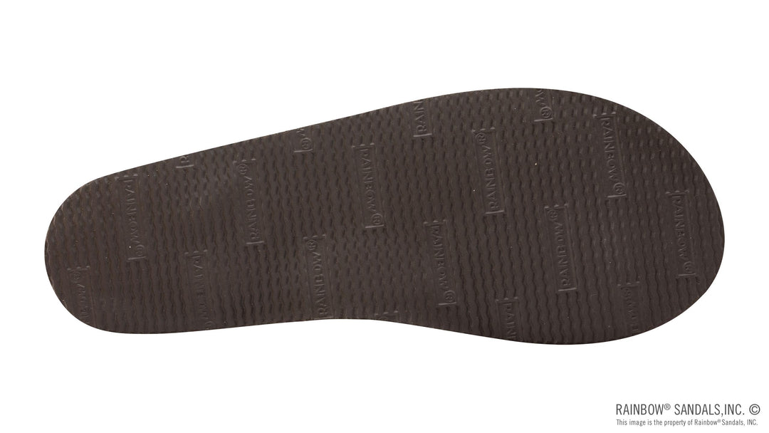 Rainbow Women's Flirty Braidy Single Layer 1/2" Narrow Strap with Braid - Dark Brown