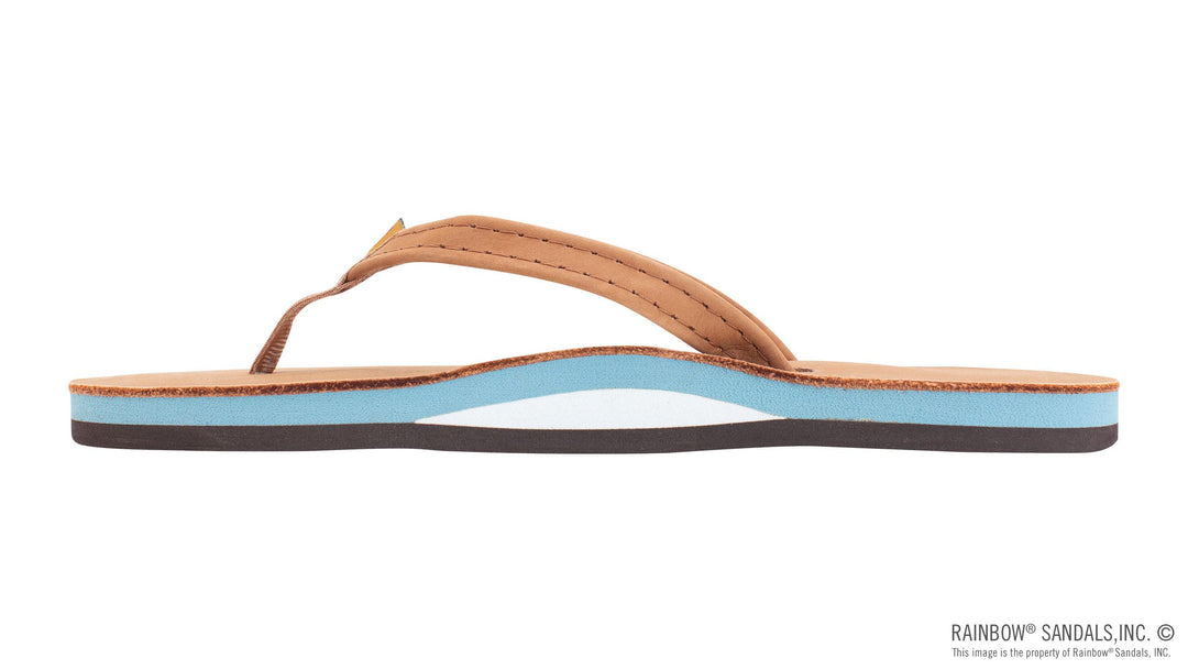 Rainbow Sandals Premier Leather Sandals - TAN/ BLUE - Sun Diego Boardshop
