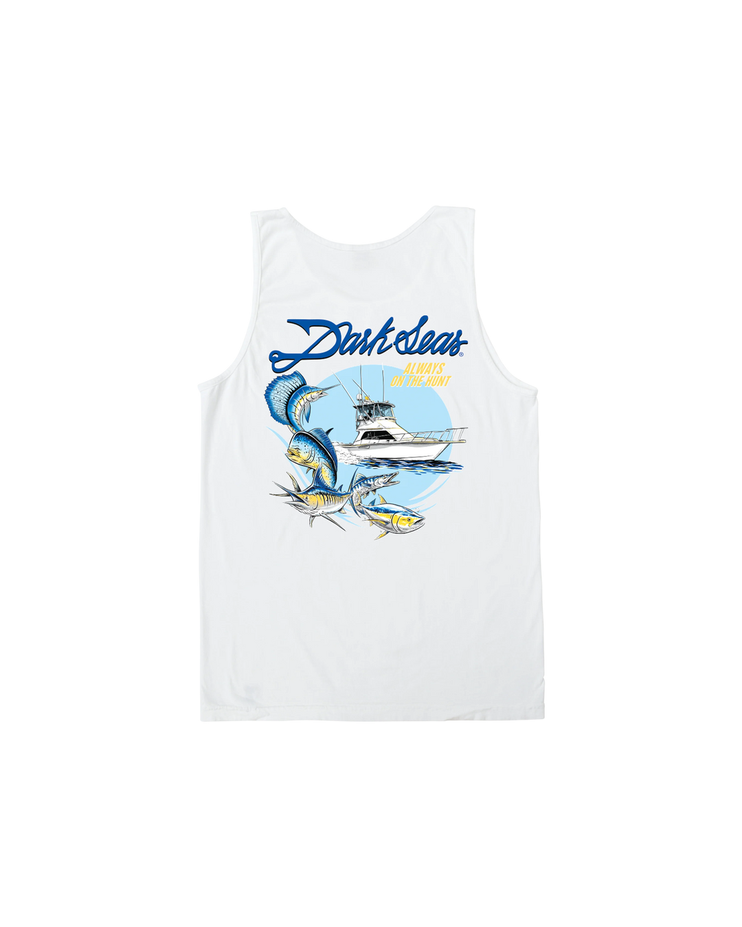 Dark Seas Men's Reel Legends Tank - White - Sun Diego Boardshop