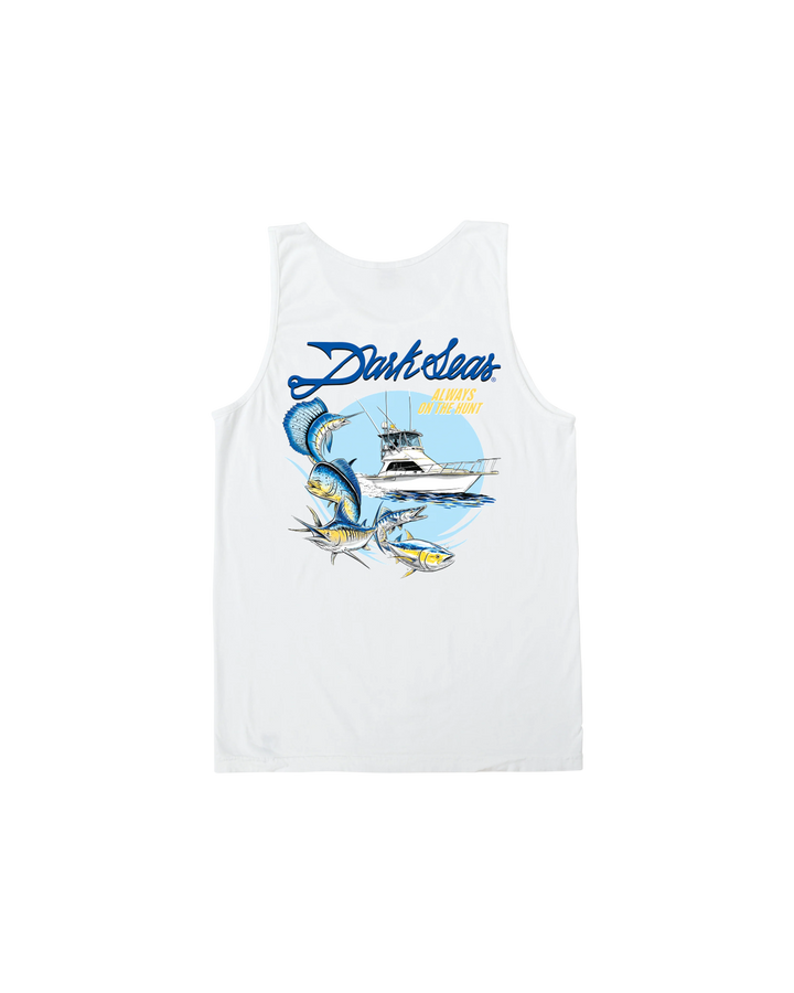 Dark Seas Men's Reel Legends Tank - White - Sun Diego Boardshop