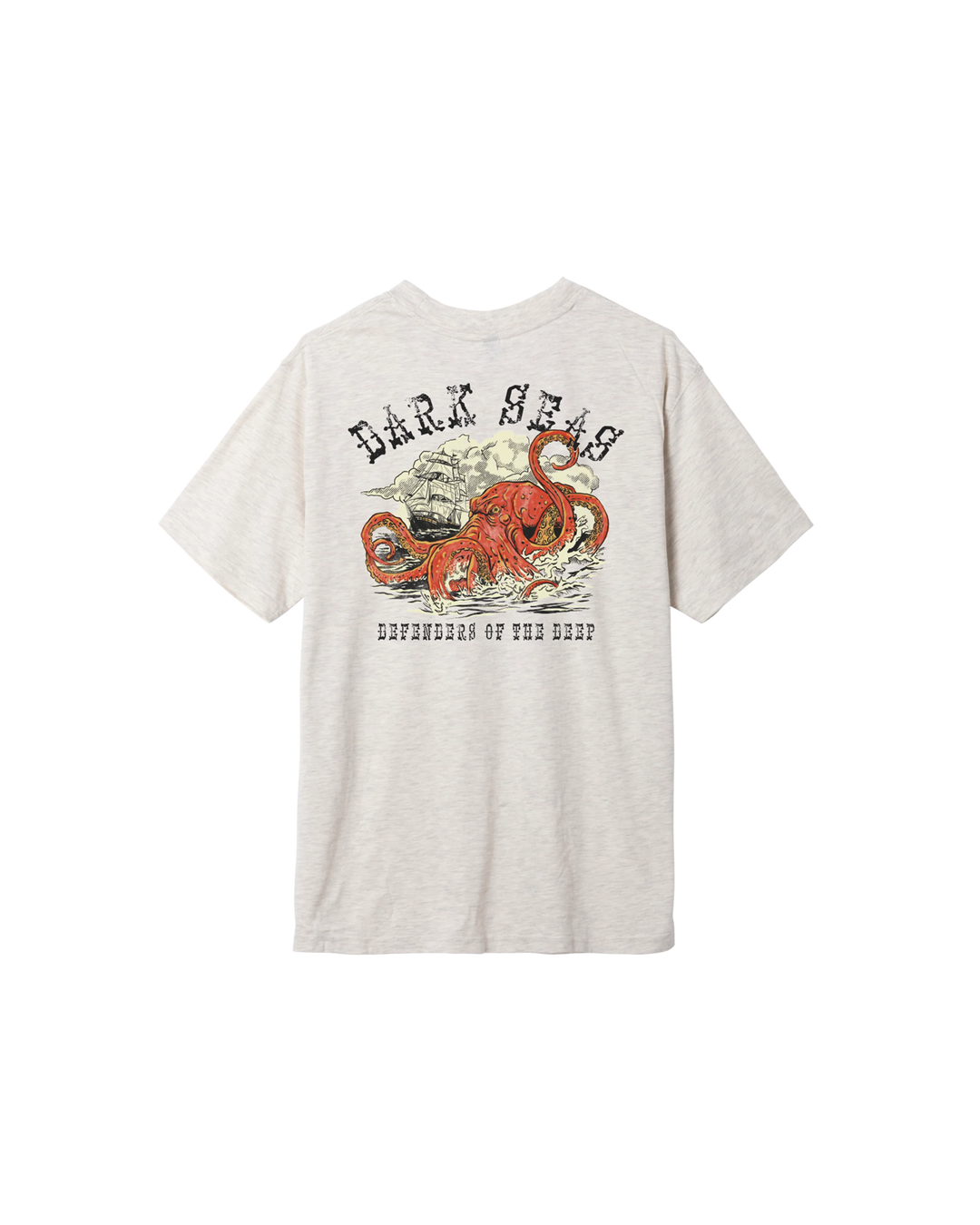 Dark Seas Men's Perilous Mineral T-Shirt - Heather Oatmeal - Sun Diego Boardshop
