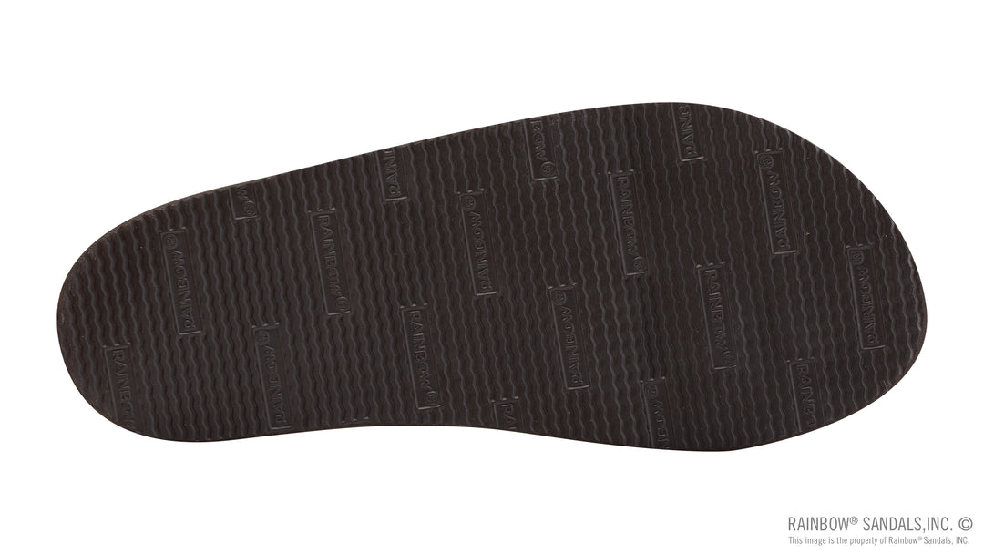 Rainbow Men's Luxury Leather Double Layer Arch Support - Nogales Wood