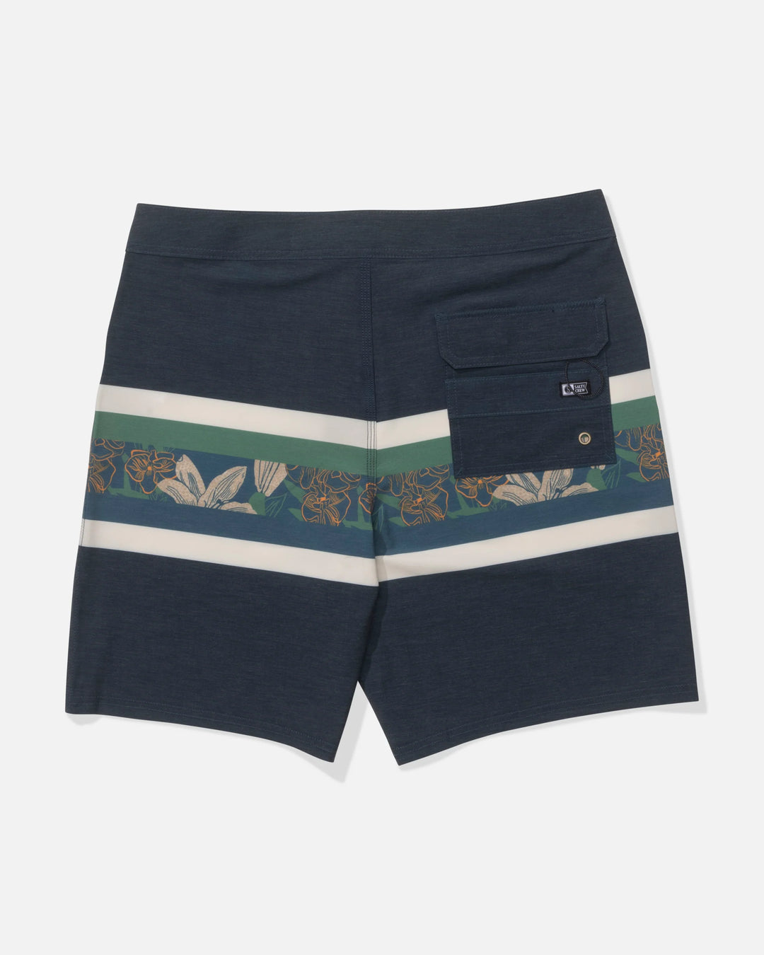 Salty Crew Men's Crew 19 Stripe Boardshort - Cast Blue
