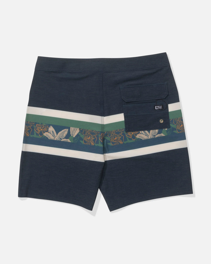 Salty Crew Men's Crew 19 Stripe Boardshort - Cast Blue