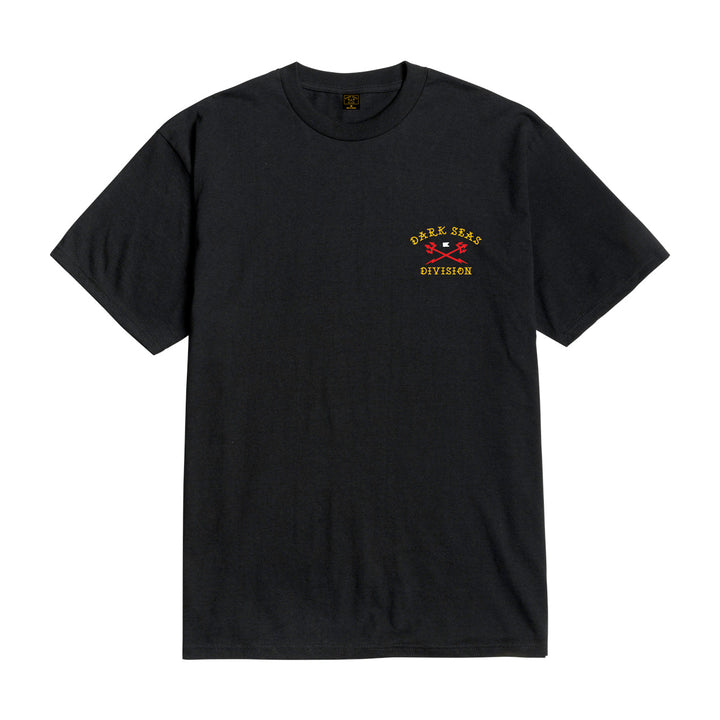 Dark Seas WORLDWIDE STOCK T-SHIRT - BLACK - Sun Diego Boardshop