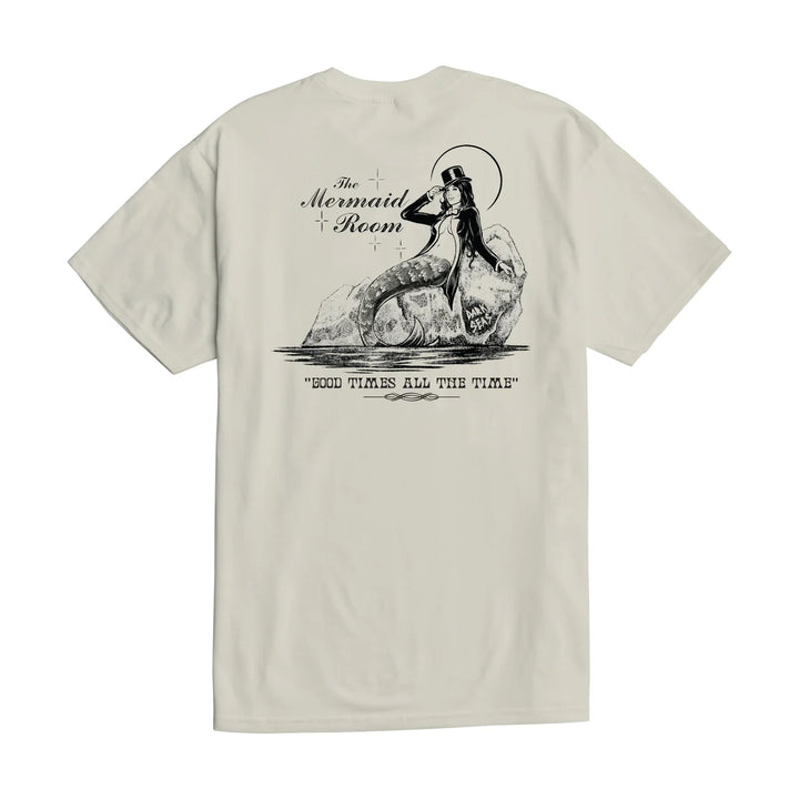 Dark Seas MERMAID ROOM STOCK T-SHIRT - CREAM - Sun Diego Boardshop