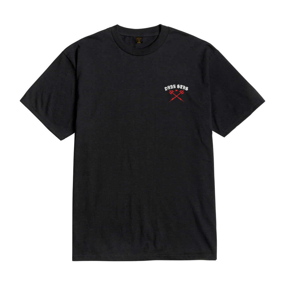 Dark Seas DEAD OF NIGHT STOCK T-SHIRT - BLACK - Sun Diego Boardshop