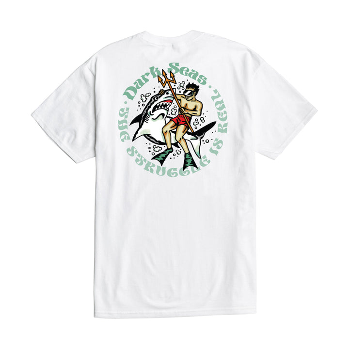 Dark Seas STRUGGLE STOCK T-SHIRT - WHITE - Sun Diego Boardshop