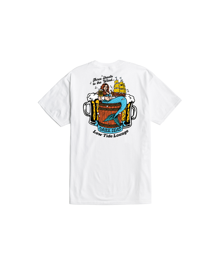 Dark Seas Three Sheets Stock T-Shirt - White