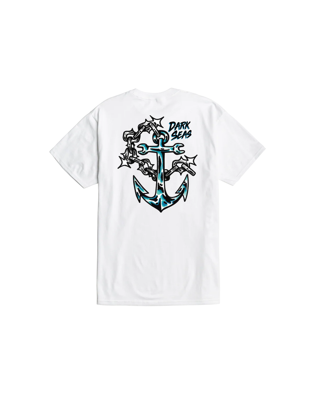 Dark Seas Chrome Chains Stock T-Shirt - White - Sun Diego Boardshop