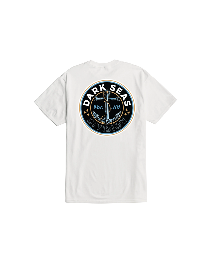 Dark Seas Men's Anchors Up Stock T-Shirt - Vintage White - Sun Diego Boardshop