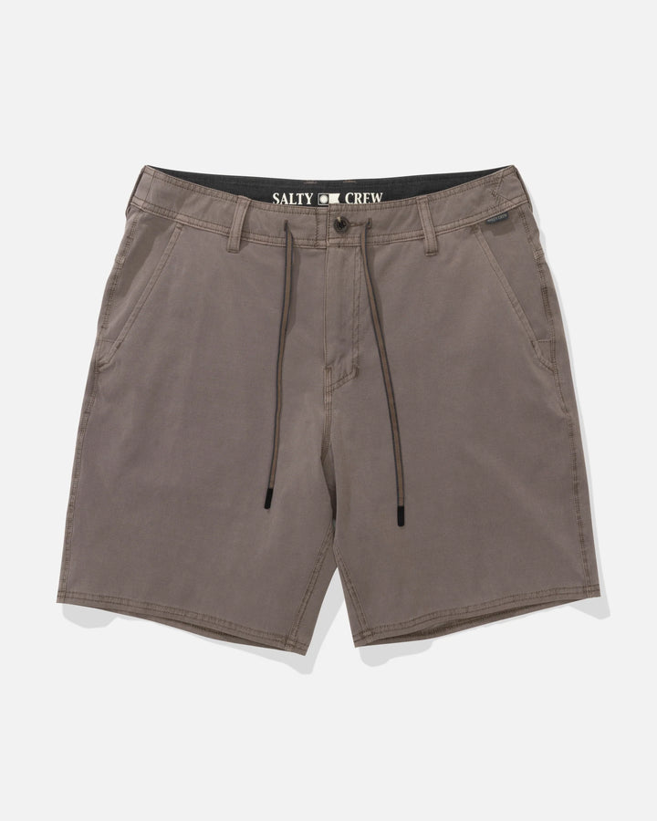 Salty Crew Men's Transom 19" Overdye Short - Dark Brown