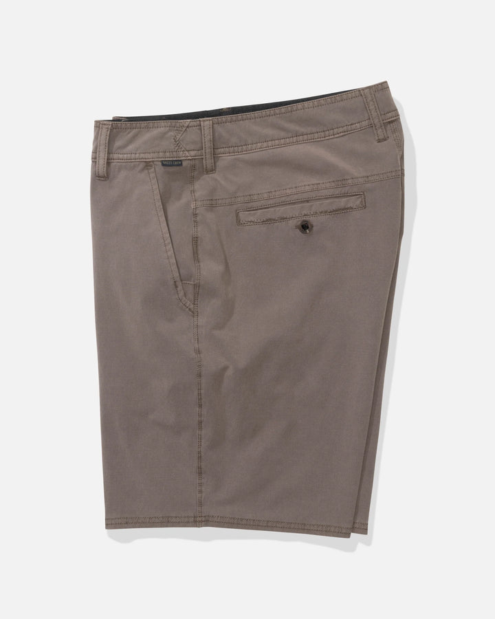 Salty Crew Men's Transom 19" Overdye Short - Dark Brown