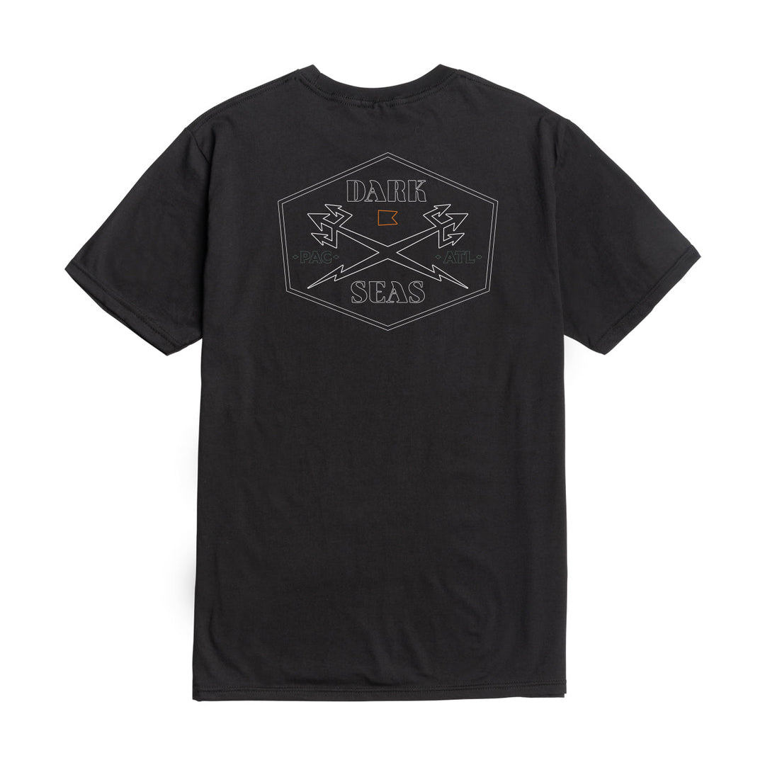 Dark Seas PINBACK PREMIUM T-SHIRT - BLACK - Sun Diego Boardshop