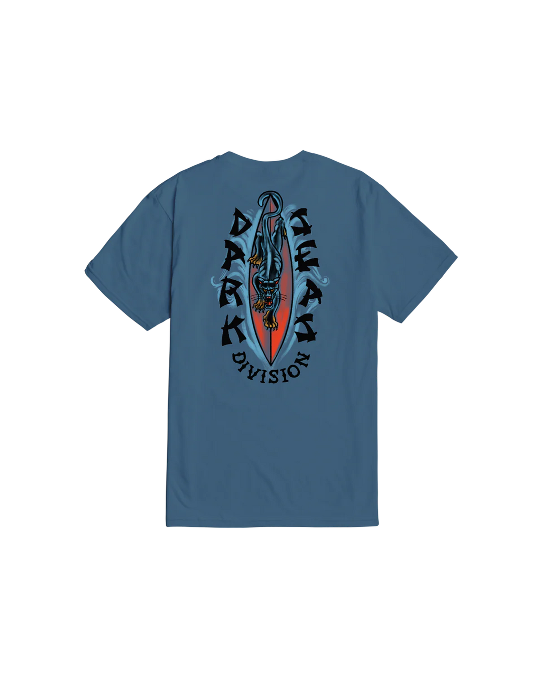 Dark Seas Wild Cat Premium T-Shirt - Blue Jean - Sun Diego Boardshop