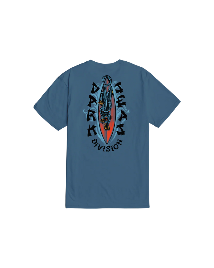 Dark Seas Wild Cat Premium T-Shirt - Blue Jean - Sun Diego Boardshop