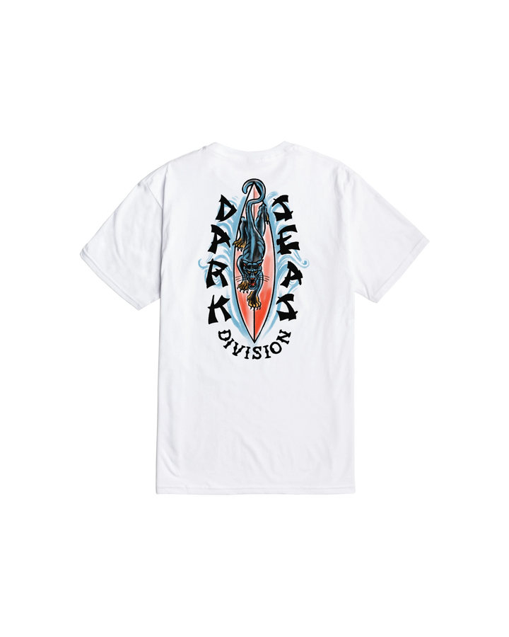 Dark Seas Men's Wild Cat Premium T-Shirt - White - Sun Diego Boardshop