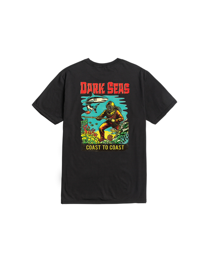 Dark Seas Men's Water Decal Premium T-Shirt - Black - Sun Diego Boardshop