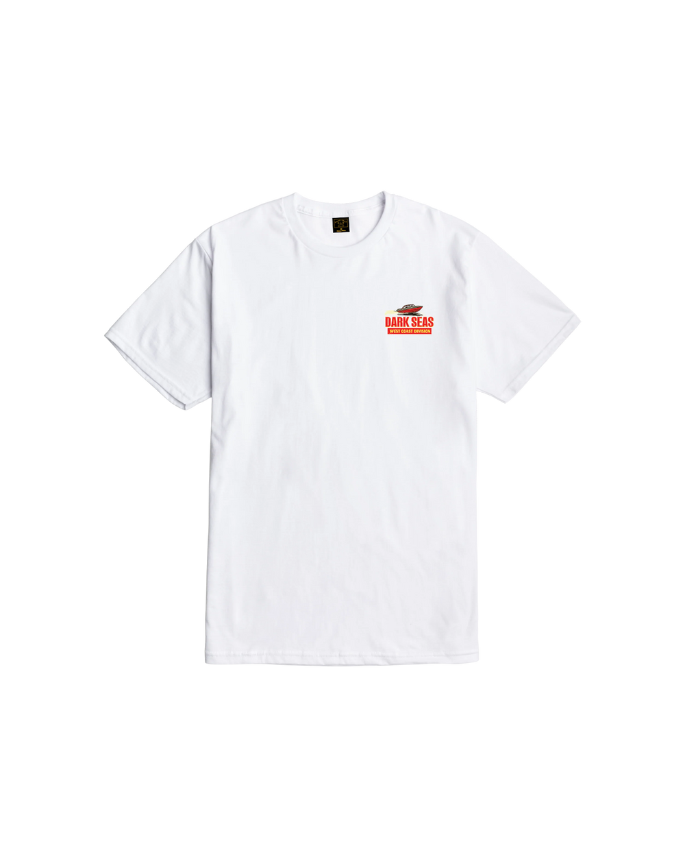 Dark Seas Men's West Coast Water Decal Premium T-Shirt - White - Sun Diego Boardshop