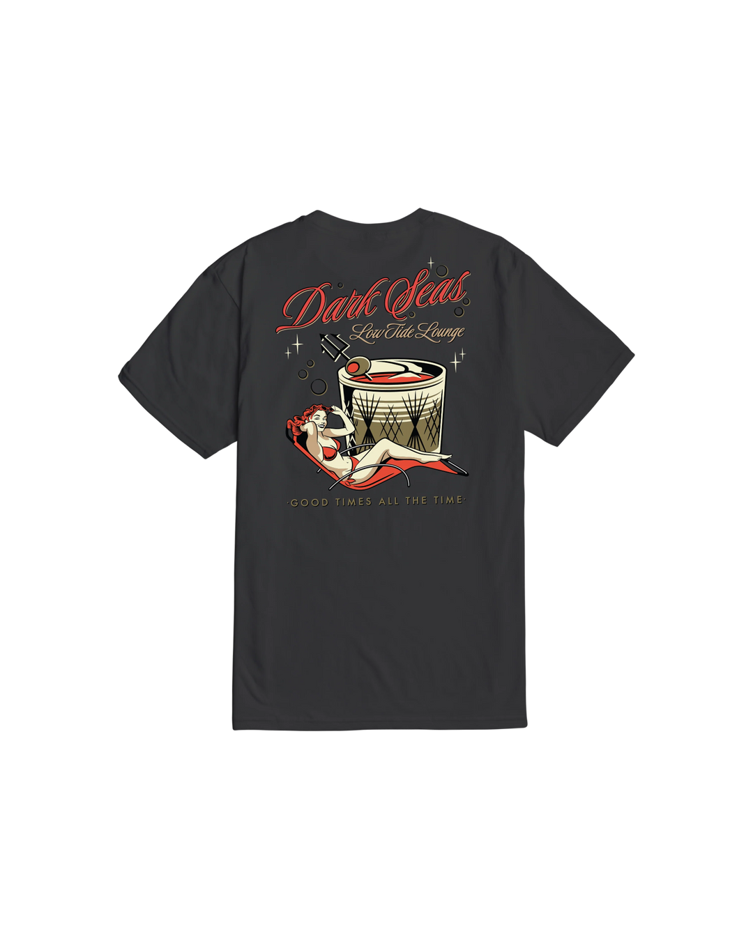 Dark Seas Men's After Hours Premium T-Shirt - Charcoal - Sun Diego Boardshop