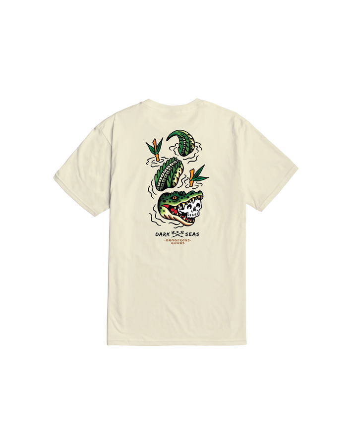 Dark Seas Men's Bite First Premium T-Shirt - Cream - Sun Diego Boardshop